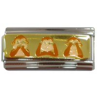 3 Monkeys -Hear No Evil See No Evil Speak No Evil Superlink image