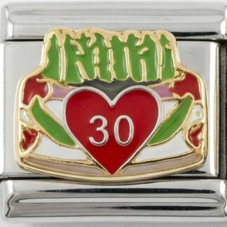 30th Birthday Cake Italian Charm