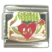 50th Birthday Cake Italian Charm image