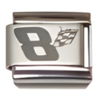 #8 Nascar Laser Italian Charm image