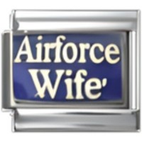 Air Force Wife Italian Charm image
