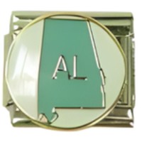 Alabama State Map Italian Charm image
