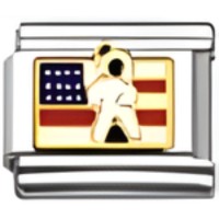 American Astronaut Italian Charm image