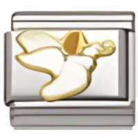 Angel w Horn Italian Charm image