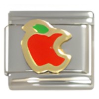 Apple with Bite Italian Charm image