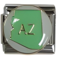 Arizona State Map Italian Charm image