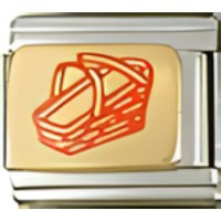 Basket Brown Italian Charm image