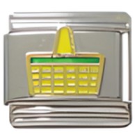 Basket Yellow Italian Charm image