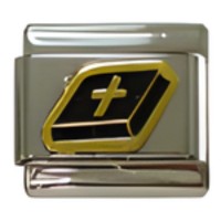 Bible Black Italian Charm image