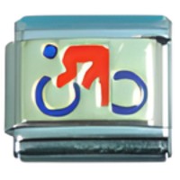 Bicyclist Italian Charm_1 image