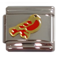 Bird Red Italian Charm image