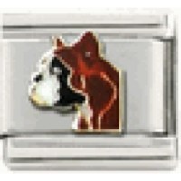 Boxer Dog Italian Charm image