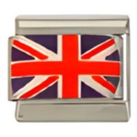 British Flag C.A.S.T. Enamel Italian Charm–1 image