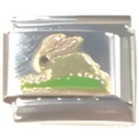 Bunny in Grass Italian Charm image