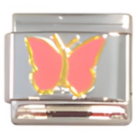 Butterfly Pink Italian Charm image