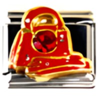 CZ Purse & Gloves in Red Italian Charm image