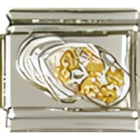 CZ Sandal- Citrine Birthstone for Nov. Italian Charm_1 image