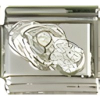 CZ Sandal- Diamond Birthstone for April Italian Charm_1 image