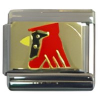Cardinal Bird Italian Charm image