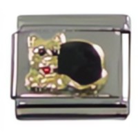 Cat Black Italian Charm image