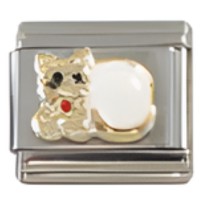 Cat White Italian Charm image