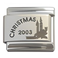 Christmas 2003 Laser Italian Charm image