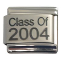 Class of 2004 Bold Laser Italian Charm image