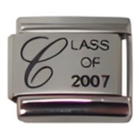 Class of 2007 Laser Italian Charm image