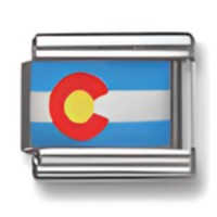 Colorado Flag Italian Charm image