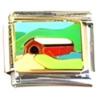 Covered Bridge Italian Charm image