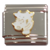 Cow White Italian Charm image