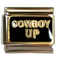 Cowboy Up Italian Charm image