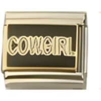 Cowgirl Italian Charm image