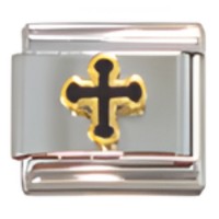 Cross Black 2 Italian Charm image