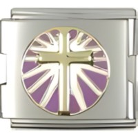 Cross Mega link Italian Charm image