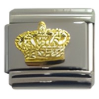 Crown Gold Italian Charm image