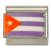 Cuba Flag C.A.S.T. Enamel Italian Charm-1-1 image