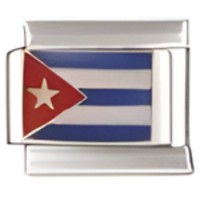 Cuba Flag Italian Charm image