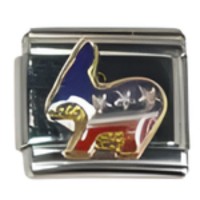 Democratic Donkey Italian Charm image