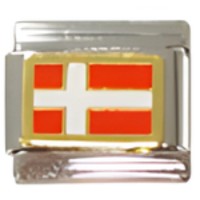 Denmark Flag Italian Charm_1 image