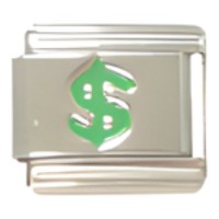 Dollar Sign Italian Charm image