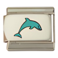 Dolphin C.A.S.T. Enamel Italian Charm image