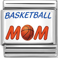 Basketball Mom C.A.S.T. Enamel Italian Charm