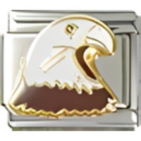 Eagle Head Italian Charm image