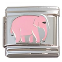 Elephant Pink Italian Charm image