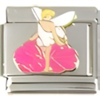 Fairy on Flower Italian Charm image