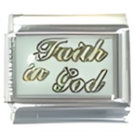 Faith in God Italian Charm image