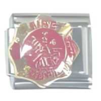 Fire Dept. Badge Italian Charm image