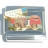 Fire Truck Italian Charm image
