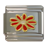Flower Red Daisy Italian Charm_1 image